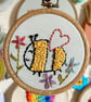 Bee Printable Pdf Embroidery Pattern