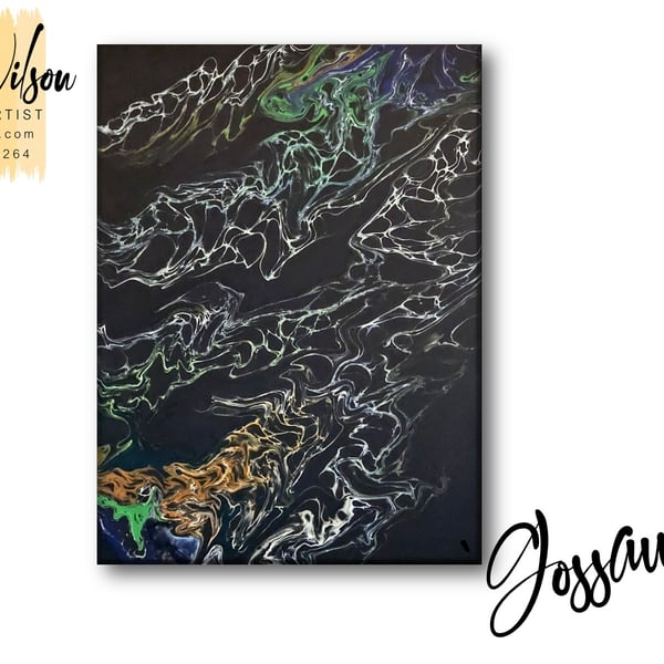 Handmade Acrylic Fluid Art - Original Abstract Painting