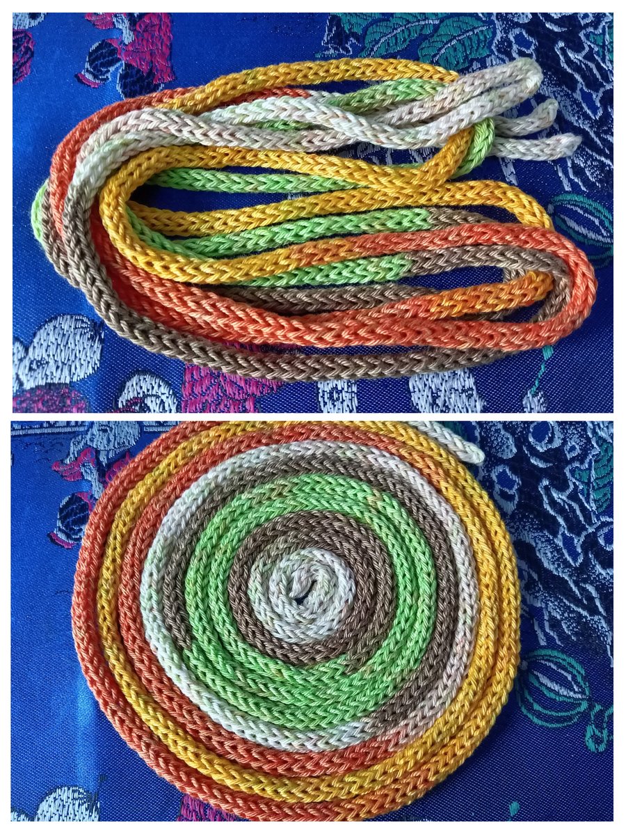 Cotton I-cord for crafting embellishments 