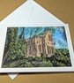 Leasowes Priory Art Card: Blank or Personalised A6-Size Greetings Card - Image 3