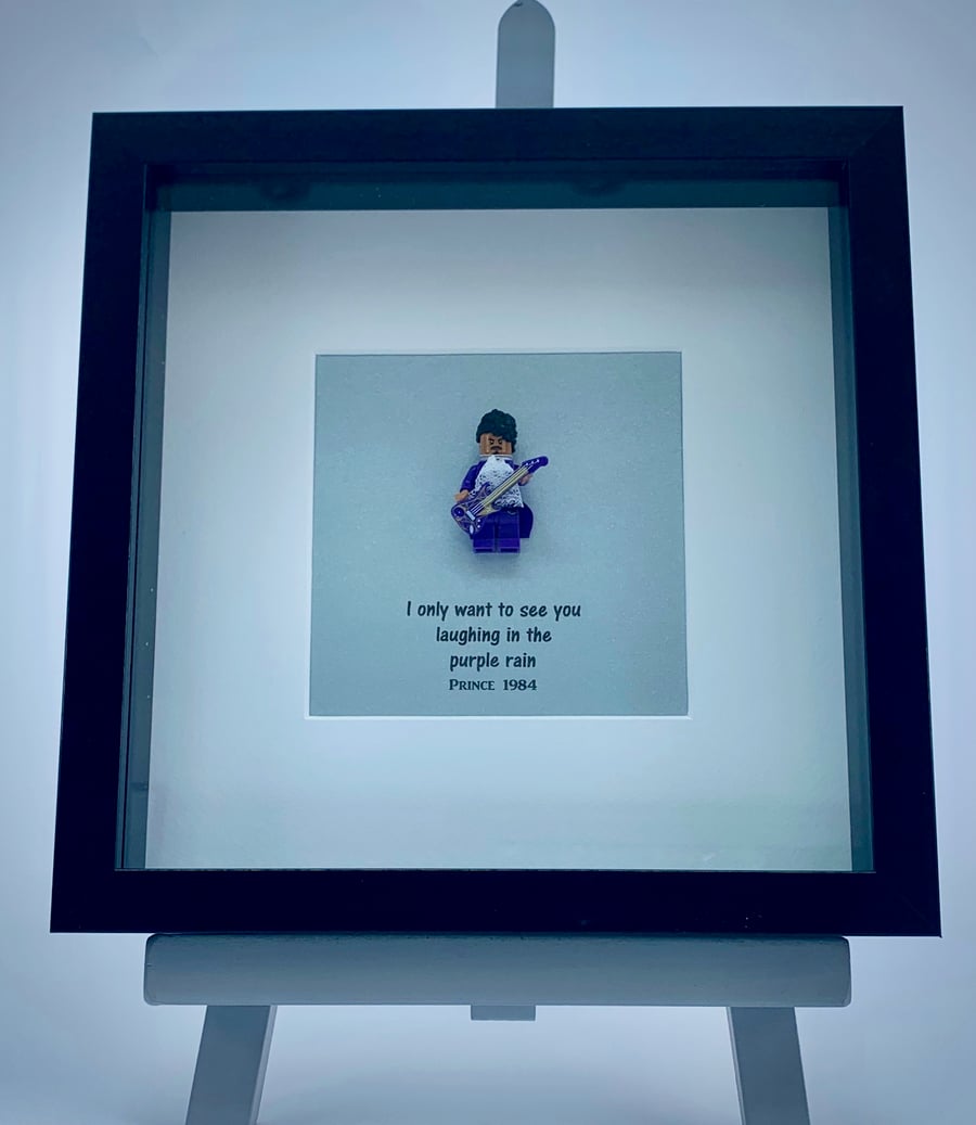 Prince custom mini Figure framed art