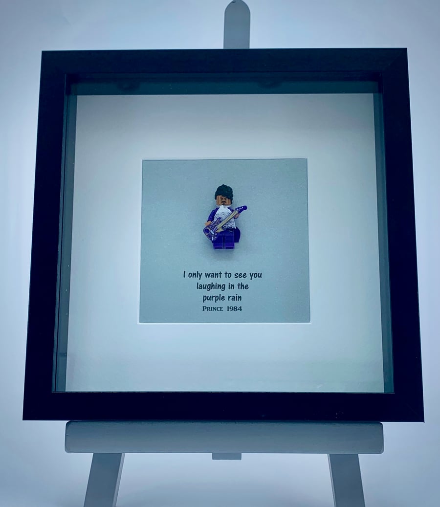 Prince custom mini Figure framed art