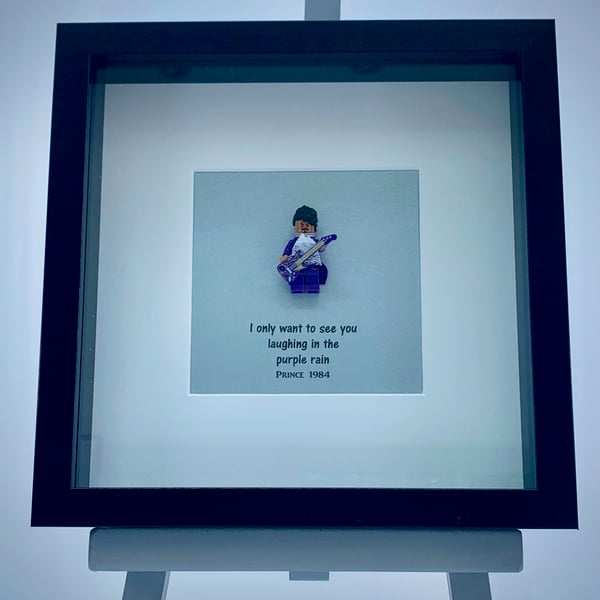 Prince custom mini Figure framed art