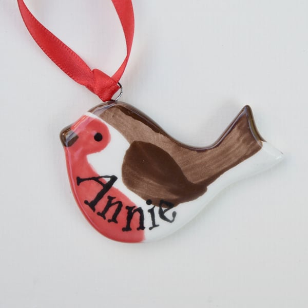 Little Personalised Robin - Hand Made