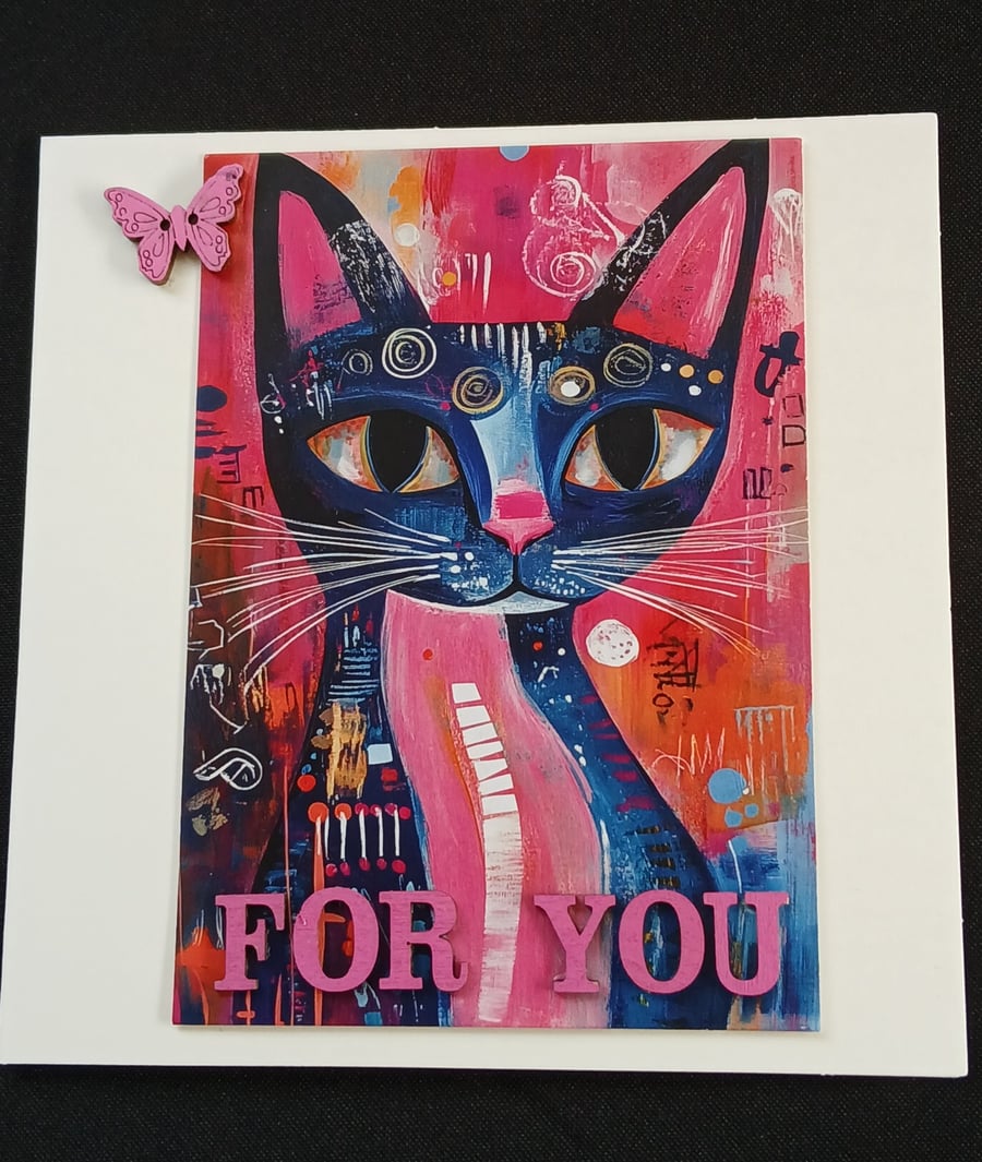 Handmade blank card 