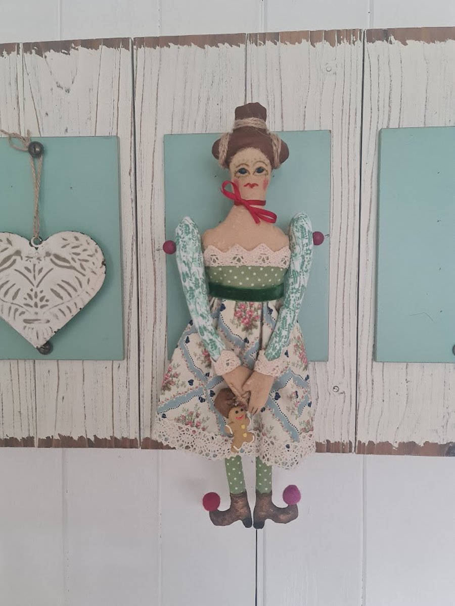 Handmade hierloom folk doll