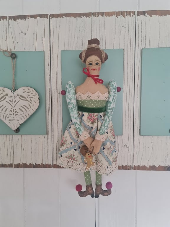 Handmade hierloom folk doll