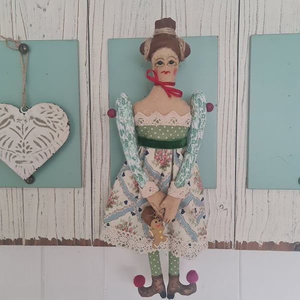 Handmade hierloom folk doll