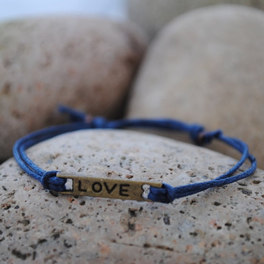 Friendship Bracelet-Navy Love