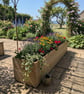 Rustic Timber Decking Planter Garden Trough Small Medium Large Custom Size - Image 2