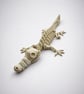 Articulated Skeleton Alligator Fidget 3D Printed Flexi Crocodile Toy Spooky Dino