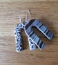 Arch Shaped Drop Statement Earrings in a Leopard Print Design - Image 4