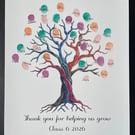 Rainbow tree - thank you or guest book