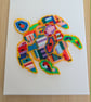 Multi-colour Turtle Hama bead Canvass