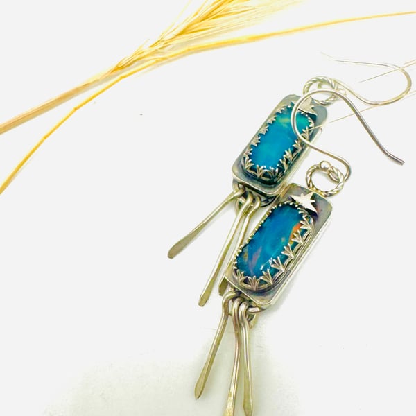 Aurora in the Pines – Aurora Opal Earrings