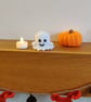 Light up Ghost, White Spooky Ghost, Halloween Decor, Halloween Ghost, Mini Ghost - Image 3
