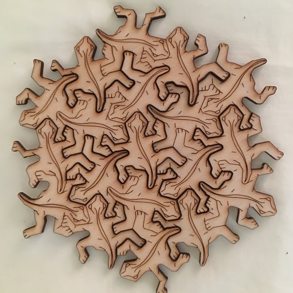 7 Piece Geckos Tessellation Puzzle