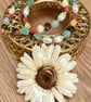 Golden Summer Daisy Necklace 14k Goldfilled Adjustable Necklace