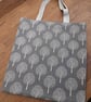 Cream Mulberry Tree On Grey Tote Bag, Shopper. Natural Linen look. - Image 2
