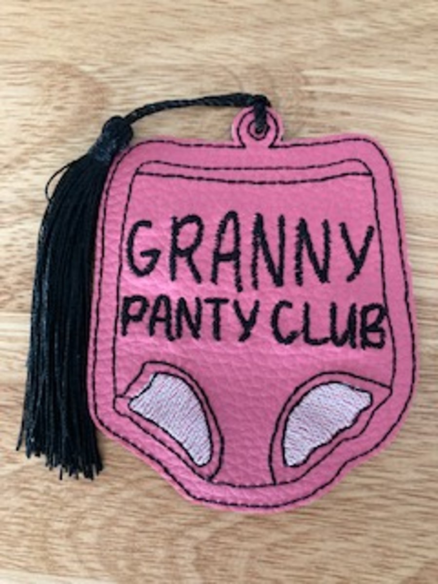 995. Granny panty club bookmark