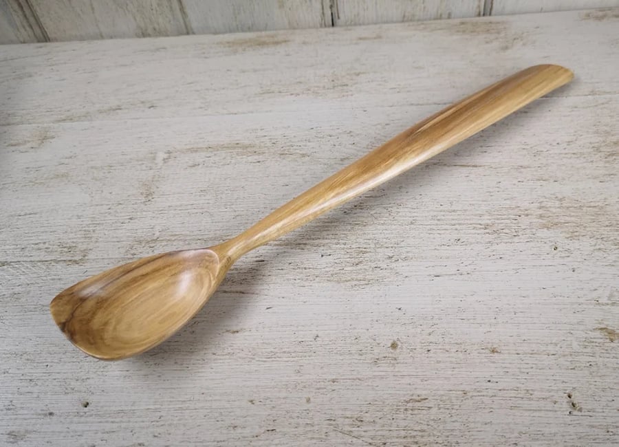 Hand Carved Rustic Quirky Wooden Cooking Spoon 0034