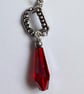 Red Disc & Silver Fangs Pendant  - Image 6
