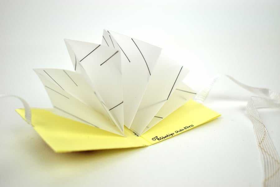 Artist Book 'Secret Love', limited edition of 20, geometric art, love message