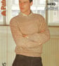 VINTAGE KNITTING PATTERN Mans Cabled Sweater - Image 4