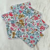 Reusable face pads.  Cotton face pads.  Made from Liberty Lawn.  Set of six.