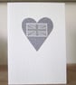Grey Union Jack Greetings Card, blank inside - Image 4