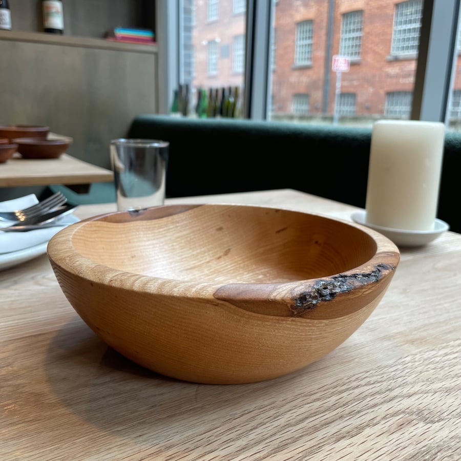 Beech Bowl with Live Edge 