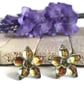 Golden Glows Flower Stud Earrings - Image 1