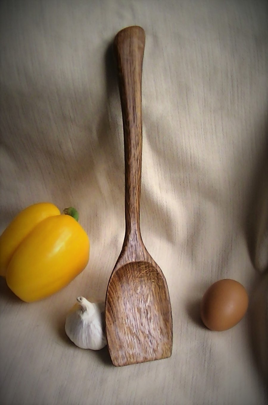 Oak hand carved Spatula