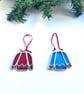 Stained glass Christmas Jumper tree decoration