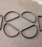 42mm Gunmetal D ring. Classic shape x 2  - Image 4