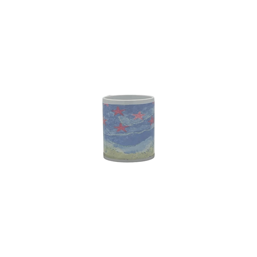 Image of Watercolour Starfish Beach & Ocean Mug