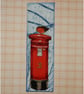 Bookmark winter scene robin on postbox - Image 2