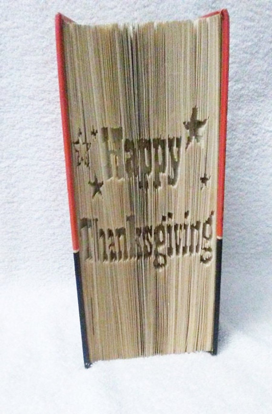 Thanksgiving CUT & FOLD Book Folding Pattern - EMAILED PDF PATTERN