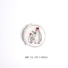 merry christmas - penguins - handmade christmas card