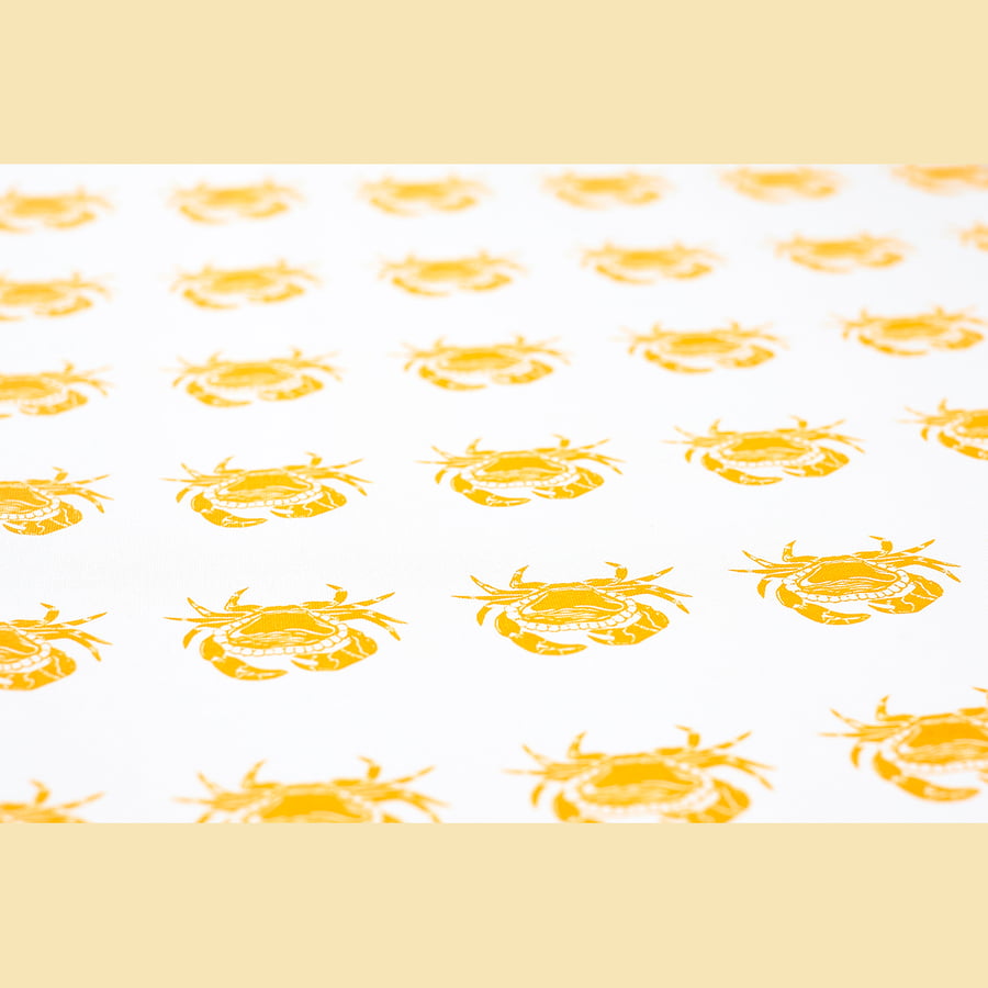 Orange Crab Tea Towel