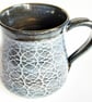 Mug - Hand Thrown Stoneware Ceramic Blue Glazed Mug 