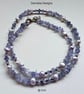 Designer AA Gade Tanzanite Nugget, Freshwater Pearl Sterling Silver Necklace - Image 6