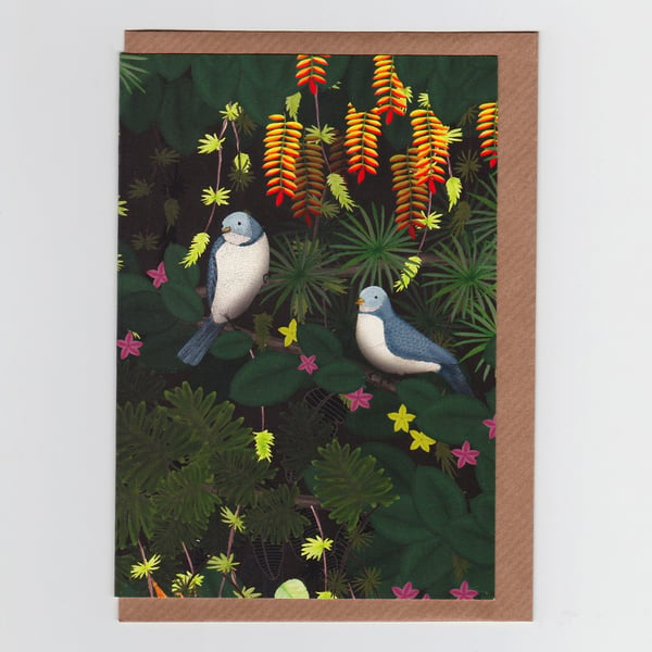 Jungle Birds, Greetings Card