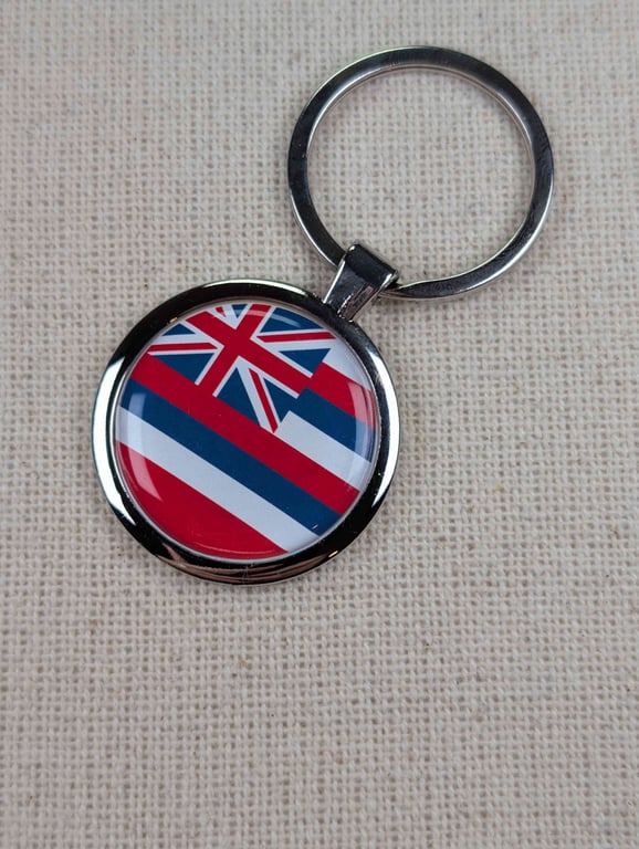 Hawaii Flag Keyring - Hawaii Flag Keychain