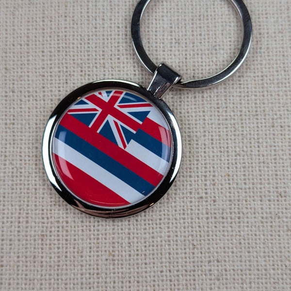 Hawaii Flag Keyring - Hawaii Flag Keychain
