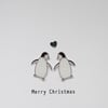Christmas card - A Pair of Penguins