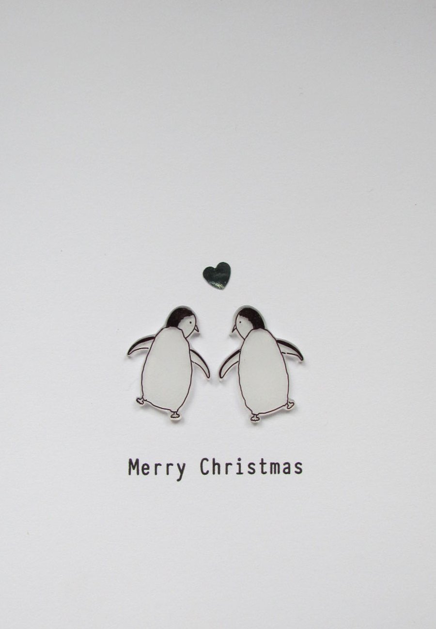Christmas card - A Pair of Penguins