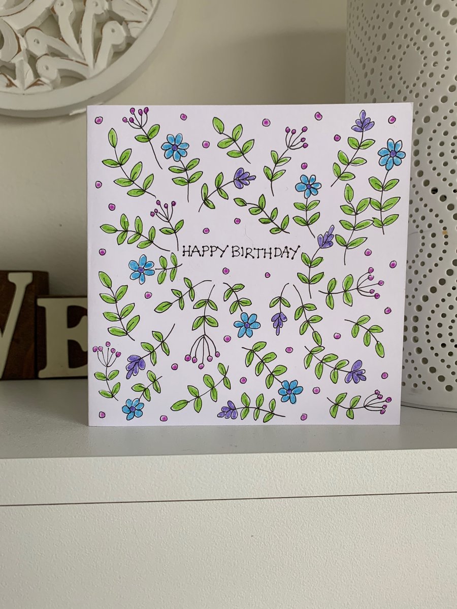 Hand drawn Birthday Card 
