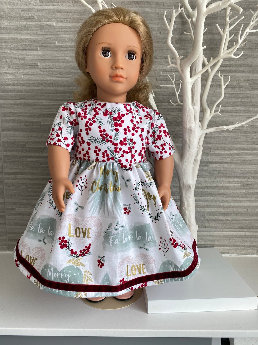 Dolls Berries Christmas Dress