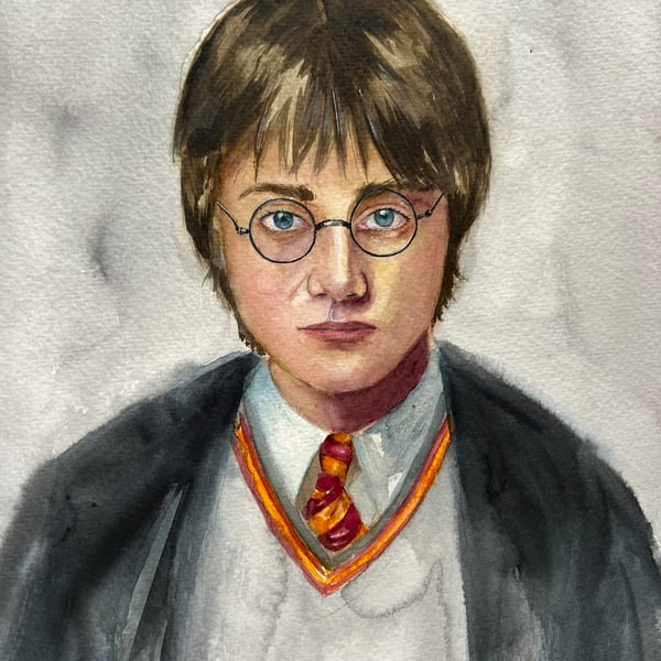 Watercolour portrait painting, custom,